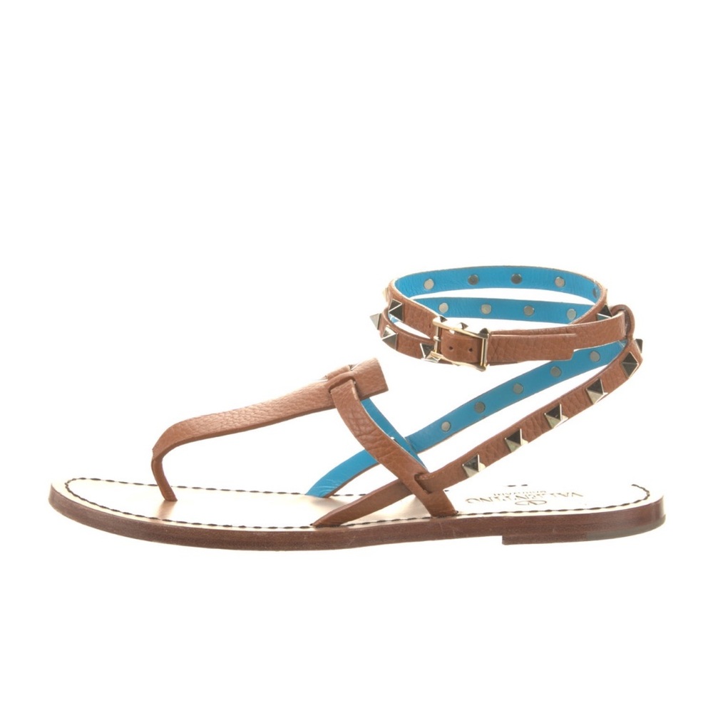 Valentino Rockstud Gladiator Sandals, size 38.5